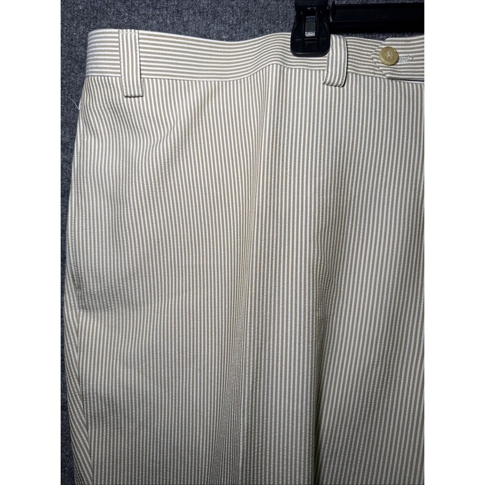 Lauren Ralph Lauren Men's Dress Pants Tan Striped Size 50w x 34l - Picture 2 of 9
